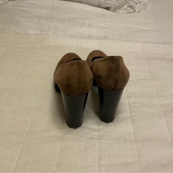 Luca Grossi Italian brown suede heels size 39 - Picture 4 of 5